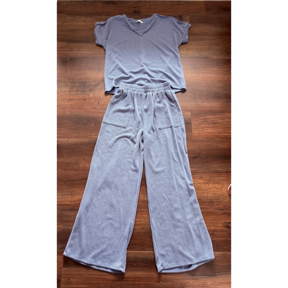 Lovely Melody Lounge Set Blue Women Small NWOT